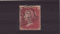 1858-79 SG43/4 1 d red pl 74 QF used (QV267)