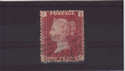 1858-79 SG43/4 1 d red pl 89 BF used (QV397)