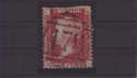 1858-79 SG43/4 1 d red pl 96 BL used (QV414)