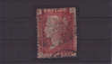 1858-79 SG43/4 1 d red pl 100 CK used (QV427)