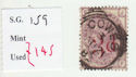 1880-83 QV SG159 3d on 3d lilac plate 21 Used Stamp (qvb20)