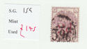 1880-83 QV SG159 3d on 3d lilac plate 21 Used Stamp (qvb2)