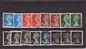 GB Definitive Machin Used Booklet Stamps x16 (S1259)
