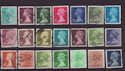 GB Definitive Machin Used Stamps x21 (S1401)