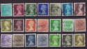 GB Definitive Machin Used Stamps x21 (S1402)
