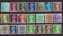 GB Definitive Machin Used Stamps x21 (S1403)