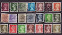GB Definitive Machin Used Stamps x21 (S1404)