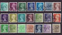 GB Definitive Machin Used Stamps x21 (S1406)