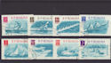 1962 Romania Boating and Sailing CTO Stamps (s2763)