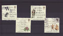 1996-01-25 Robert Burns Stamps Used Set (S2886)