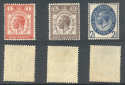 1929 KGV SG435/7 PUC low values Mint (S423)